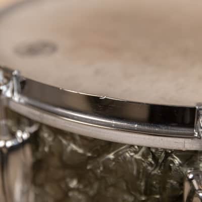 1950s Slingerland 5x14 Student Model Black Diamond Pearl Snare Drum image 10