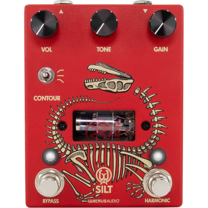 Walrus Audio Silt Harmonic Tube Fuzz Pedal, Red image 1
