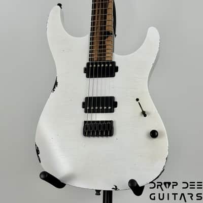 Mayones Adam Christianson Aquila Cardinal Aged Electric Guitar w/ Case - Cardinal White Aged image 4
