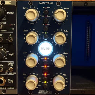 Elysia karacter 500 2-Channel 500 Series Saturator Module 2010s - Blue image 2