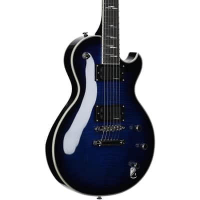 Schecter Solo II Supreme Electric Guitar, Blue Burst, Open Box (Very Good)