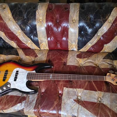 ESP Jazz Bass J-Four Sunburst Ex-Artist Studio Pro Bass Guitar MIJ Japan image 5