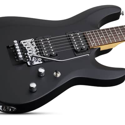 Schecter C-6 FR Deluxe guitar in Satin Black image 4