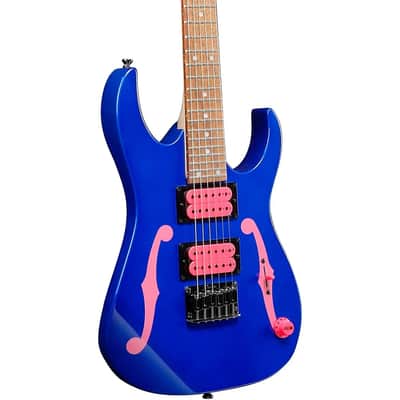 Ibanez PGMM11-JB Paul Gilbert Signature miKro 6-String Solid Body Electric Guitar with Jatoba Fretboard, Right-Handed, Jewel Blue image 4