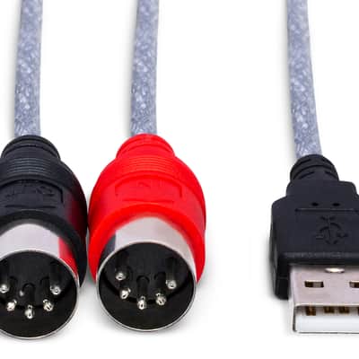 Hosa USM-422 TRACKLINK USB Interface – MIDI I/O to USB Type A – 6 foot image 4