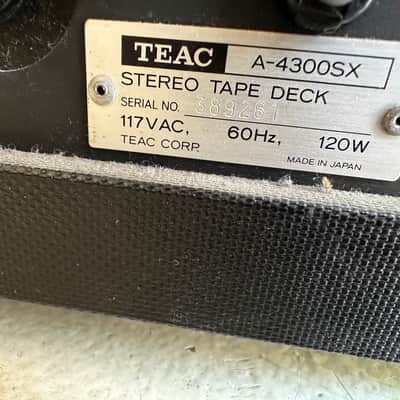 TEAC A-4300Sx 1/4" 2-Track Reel to Reel Tape Recorder 1970s - Silver image 4