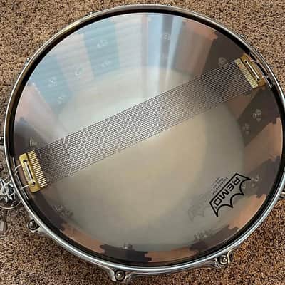 MINT - Nowak Drums (AUST) 14x5 Jarrah/BlackButt block/stave snare, Canopus wires, Free extras image 5