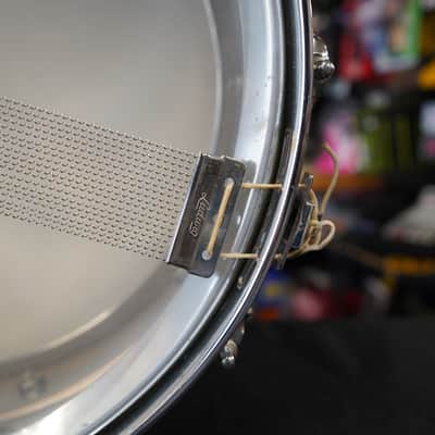 Vintage 1980s Ludwig USA Supraphonic 5x14" Chrome Plated Aluminum Snare Drum image 9