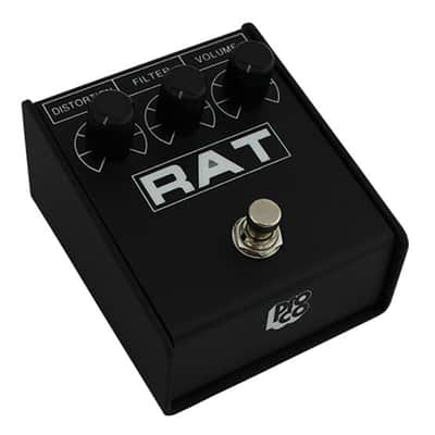 Pro Co RAT 2 Distortion/Fuzz/Overdrive Effects Pedal & 1 FREE StageMASTER SEGLL-06 6" Right Angle to Right Angle Patch Cable image 2