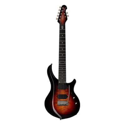 Sterling by Music Man Majesty 7 DiMarzio 7-String Guitar - Tiger Eye - Open Box image 2