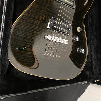 2013 Schecter USA Custom Shop Hollywood Classic Transparent Black HH TonePros #13-12030 image 2
