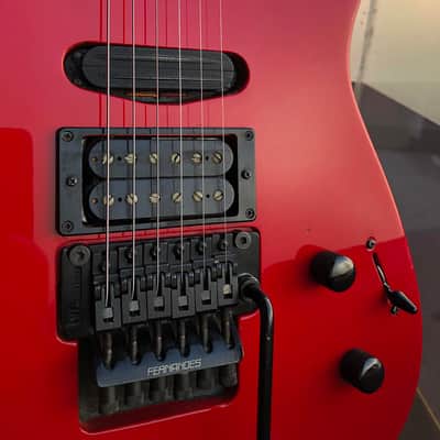 1991 MIJ Fernandes FR-65, Tilt Back Headstock, Contoured Heel, Vintage Gig Bag image 4