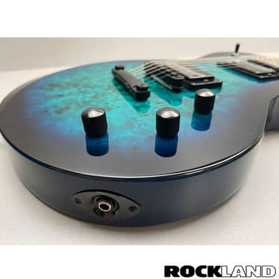Schecter Solo II Standard Ocean Blue Burst Burl image 11