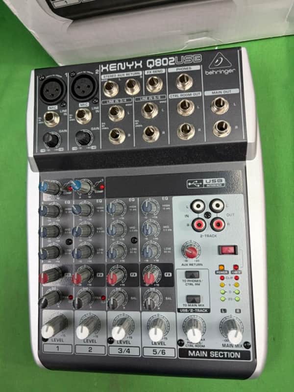 Behringer Xenyx Q802USB 8-Input Mixer with USB 2010s - Standard Tested in Box image 1