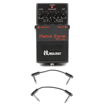 Boss MT-2W Waza Craft Metal Zone Distortion Pedal with 3 Patch Cables Bild 2