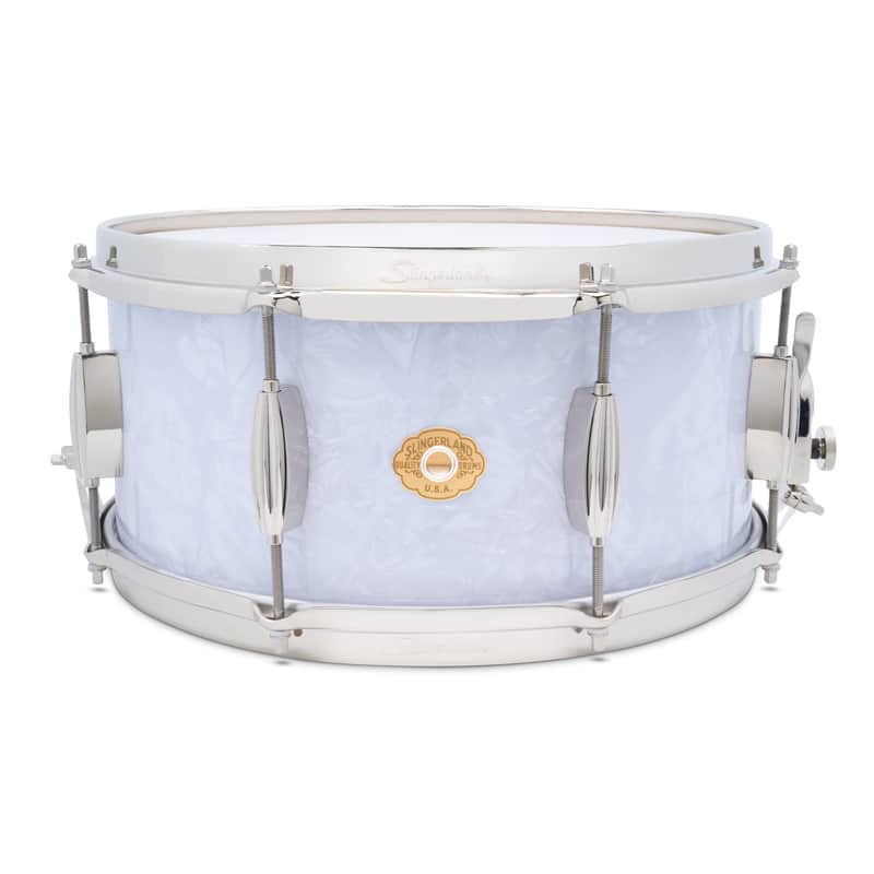 Slingerland Radio King 6.5x14" 3-ply Artist Snare Drum SLFP6514SSK016 - White Marine Pearl image 1