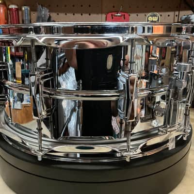 Ludwig LB402B 6.5”x14” Supraphonic Snare Drum NiCe - COB Chrome Over Brass image 2