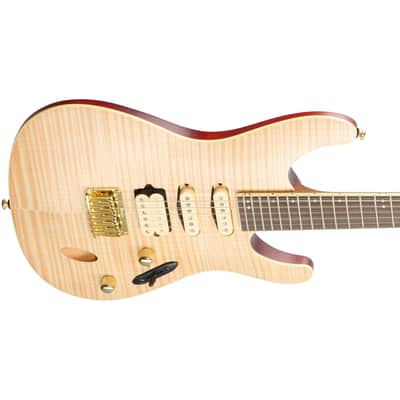 Ibanez SEW761FM Flame Maple Top HSS Guitar w/ Dimarzio Pickups - Natural Flat image 5