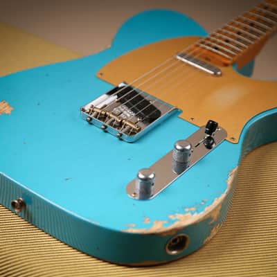 2023 Fender USA Custom Shop 52' Telecaster Heavy Relic TAOT Turquoise image 16