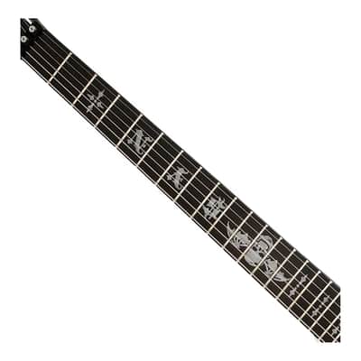 Schecter Synyster Standard Electric Guitar - White w/ Black Stripes image 3