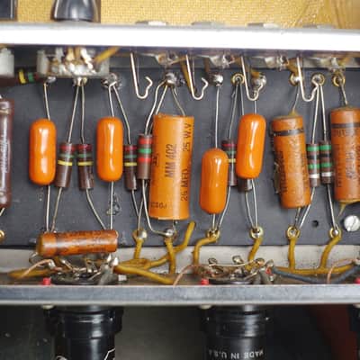 1950 Fender Pro Amp Vintage Tweed Amplifier TV Front image 11