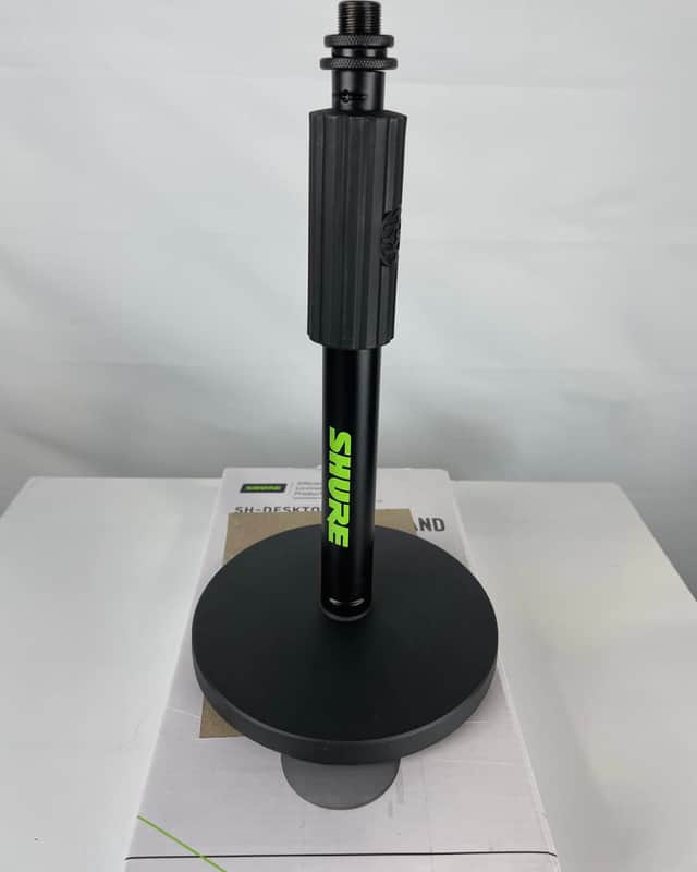 Shure by Gator SH-DESKTOP1 Round Base Desktop Microphone Stand, Black image 1