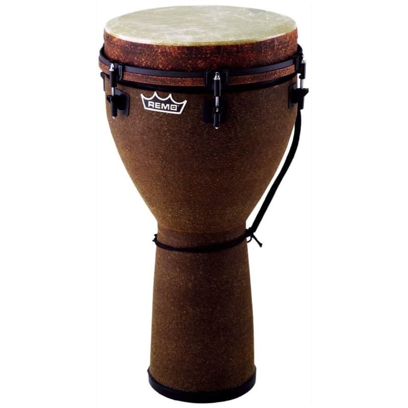 Remo Key-Tuned FiberSkyn Djembe, Standard Earth, 14 Inch | Reverb