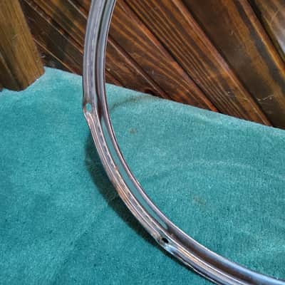 Slingerland 18" 8 Lug Stick Saver Hoop/Rim 1960's/70's - Chrome image 6