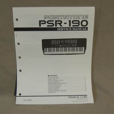 Yamaha Portatone PSR-190 Service Manual [Three Wave Music]