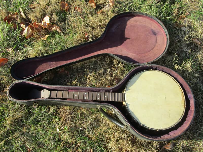 Tenor Banjo, 1920's, 17 Fret, Tone Ring, HSC image 1