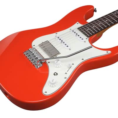 Ibanez AZ Prestige 6 String Electric Guitar w/Case - Vermillion Red (AZ2204NWVR) image 7