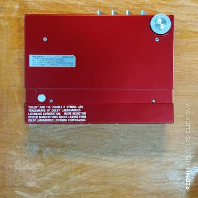 Sony WM 30 1984 - Sony Walkman Cassette player WM 30 red working image 9