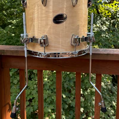 Sakae Almighty Maple Natural Gloss BeBop Drum Set 13, 14, 18" image 9