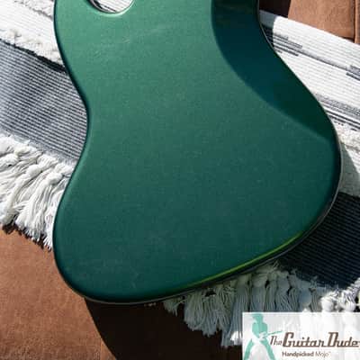 Fender 2023 Collection Made in Japan Traditional '60s Jazz Bass® - Aged Sherwood Green Metallic - Pro Set Up w Perfect Frets/Action/Intonation! image 7
