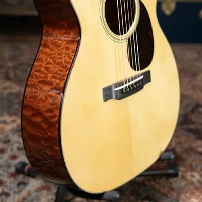 Martin Custom Shop 000-14F Old Style 18 Acoustic Guitar - Quilted Sapele with Hardshell Case image 6