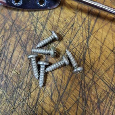Vintage 1965 Hagstrom Sweden Electric Guitar Bridge Tailpiece Whammy Bar Installation Screws Harmony Silvertone Luthier Parts image 6