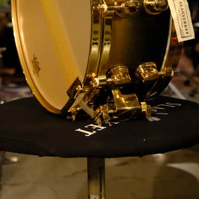 Mapex 14x5.5 Black Panther late 1990s early 2000s - black to gold fade image 3