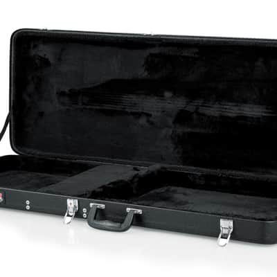 Gator Cases Hard-Shell Wood Case for Fender Jaguar/Jazzmaster Guitars (GWE-JAG) black image 3