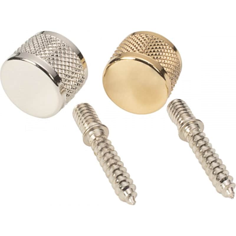 Gold Strap Buttons / Pins - Gretsch, Screw-On image 1