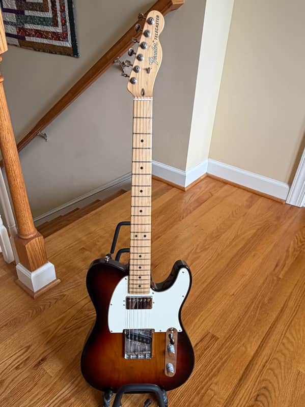 Fender American Performer Telecaster Humbucker with Maple Fretboard 2018 - Present - 3-Tone Sunburst