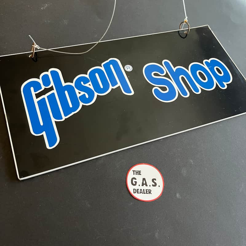 RARE 1980's Gibson SHOP (Dealer) SIGN (New Old Stock NOS) image 1