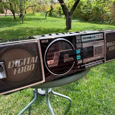NATIONAL RX-FD80 Rare Vintage CD Cassette Boombox Japan JDM 100V Warranty image 3