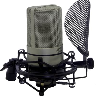 MXL 990 Large Diaphragm Condenser Microphone Complete Bundle, Silver image 2