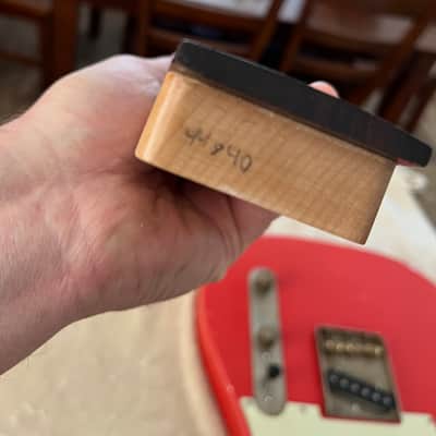 MJT Telecaster Guitar Fiesta Red Musikraft neck Quartersawn tele aged relic not fender ZCD image 13