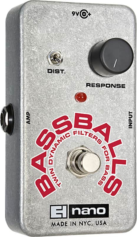 NEW! Electro-Harmonix Bassballs - Twin Dynamic Bass Envelope Filter Metal image 1