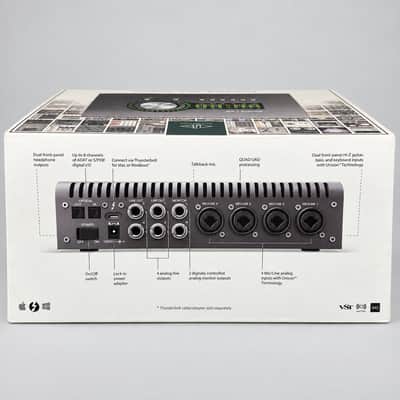Universal Audio Apollo x4 QUAD Thunderbolt 3 Audio Interface 2019 - Present - Gray image 3