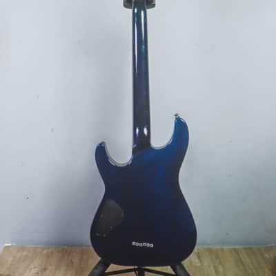 2014 Schecter USA Custom Shop Hollywood Classic Black Ocean HH SuperRock #14-09014 image 3