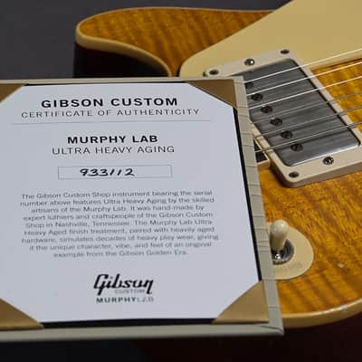 Gibson Les Paul 1959 Standard Reissue Murphy Lab Ultra Heavy Aged Dirty Lemon Burst #933112 image 18