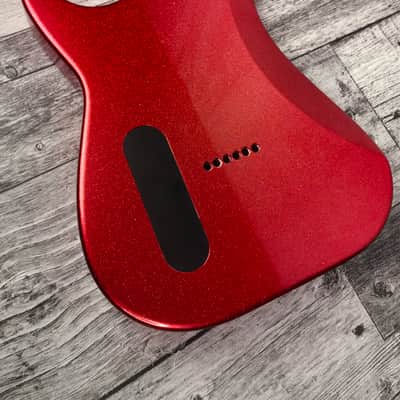 Havok Hard Tail Ruby Red Metallic 2pc Mahogany Guitar S type, HS config Custom Guitar Body. 80' style image 8