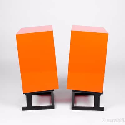 Vintage Klipsch Heresy // Speakers / Custom Aural Restoration in Orange-Speakers + Stands (+$399) image 3